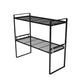 Contemporary Style Metal Bookshelf Open Back Bookcase for Home Office 20.1"L x 8.3"W x 18.7"H Black Clearhalo 'Bookcases' 'furn' 'furn_bookcases' 'Furniture' 'Office Furniture' 5350166