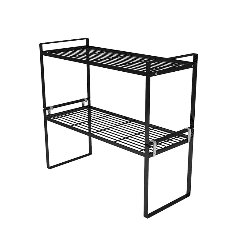 Contemporary Style Metal Bookshelf Open Back Bookcase for Home Office 20.1"L x 8.3"W x 18.7"H Black Clearhalo 'Bookcases' 'furn' 'furn_bookcases' 'Furniture' 'Office Furniture' 5350166