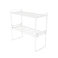 Contemporary Style Metal Bookshelf Open Back Bookcase for Home Office 20.1"L x 8.3"W x 18.7"H White Clearhalo 'Bookcases' 'furn' 'furn_bookcases' 'Furniture' 'Office Furniture' 5350167
