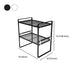 Contemporary Style Metal Bookshelf Open Back Bookcase for Home Office Clearhalo 'Bookcases' 'furn' 'furn_bookcases' 'Furniture' 'Office Furniture' 5350172