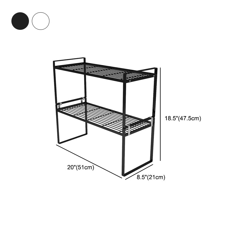 Contemporary Style Metal Bookshelf Open Back Bookcase for Home Office Clearhalo 'Bookcases' 'furn' 'furn_bookcases' 'Furniture' 'Office Furniture' 5350175