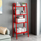 Contemporary Ladder Bookshelf Metal Open Back Bookcase for Home Office