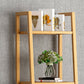 Contemporary Ladder Bookshelf Metal Open Back Bookcase for Home Office