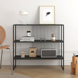 Hedendaagse stijl metalen boekenplank Open Back -boekenkast voor het gebruik van thuiskantoor