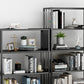 Modern Style Metal Bookshelf Black Open Back Bookcase for Home Office Clearhalo 'Bookcases' 'furn' 'furn_bookcases' 'Furniture' 'Office Furniture' 5350244