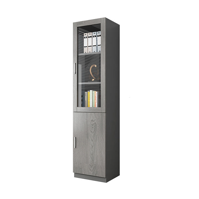 Hedendaagse ingenieur Wood Bookshelf Gesloten Back Case met deur voor thuiskantoor