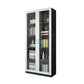 Hedendaagse ingenieur Wood Bookshelf Gesloten Back Case met deur voor thuiskantoor