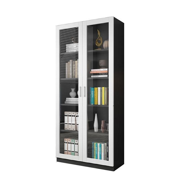 Hedendaagse ingenieur Wood Bookshelf Gesloten Back Case met deur voor thuiskantoor