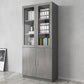 Hedendaagse ingenieur Wood Bookshelf Gesloten Back Case met deur voor thuiskantoor