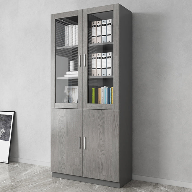 Hedendaagse ingenieur Wood Bookshelf Gesloten Back Case met deur voor thuiskantoor