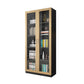 Hedendaagse ingenieur Wood Bookshelf Gesloten Back Case met deur voor thuiskantoor