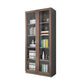 Hedendaagse ingenieur Wood Bookshelf Gesloten Back Case met deur voor thuiskantoor
