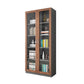 Hedendaagse ingenieur Wood Bookshelf Gesloten Back Case met deur voor thuiskantoor