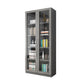 Hedendaagse ingenieur Wood Bookshelf Gesloten Back Case met deur voor thuiskantoor