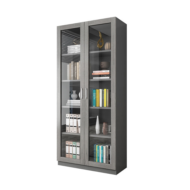 Hedendaagse ingenieur Wood Bookshelf Gesloten Back Case met deur voor thuiskantoor