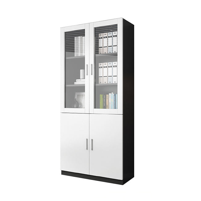 Hedendaagse ingenieur Wood Bookshelf Gesloten Back Case met deur voor thuiskantoor