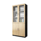 Hedendaagse ingenieur Wood Bookshelf Gesloten Back Case met deur voor thuiskantoor