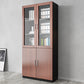 Hedendaagse ingenieur Wood Bookshelf Gesloten Back Case met deur voor thuiskantoor