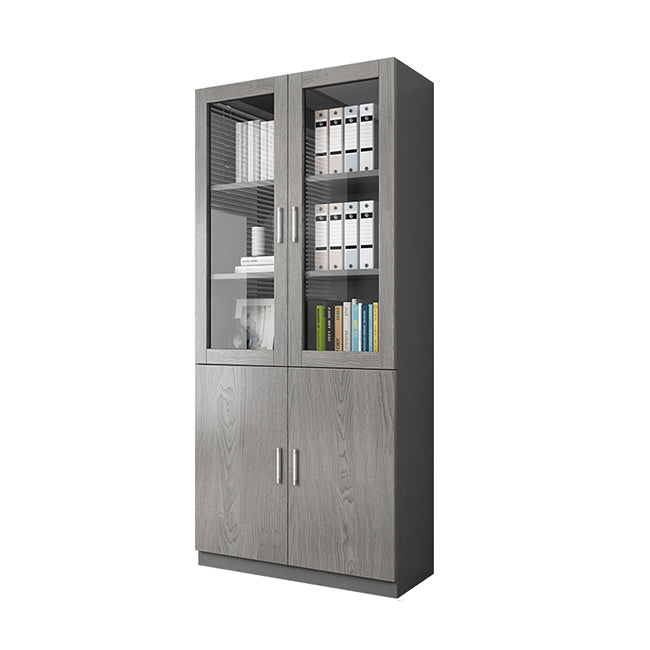 Hedendaagse ingenieur Wood Bookshelf Gesloten Back Case met deur voor thuiskantoor
