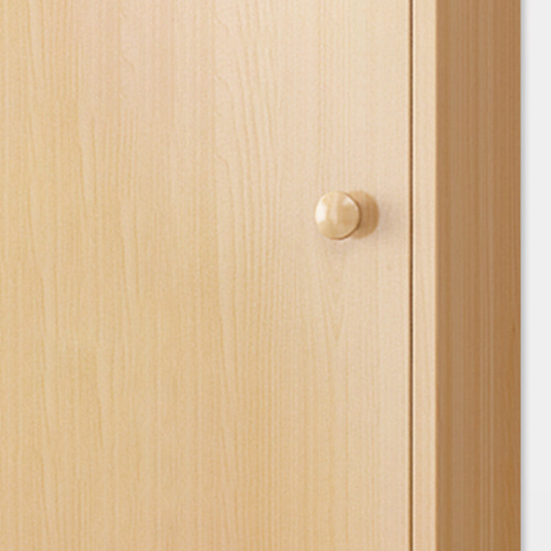 Estantería de madera de ingeniero moderno estantería de espalda cerrada con puerta para la oficina en casa