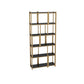 Modern Style Bookcase Gold Frame Metal Open Back Bookshelf for Home Office 35.4"L x 11.8"W x 78.7"H Clearhalo 'Bookcases' 'furn' 'furn_bookcases' 'Furniture' 'Office Furniture' 5350470