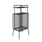 27.5 "H Bibliothèque de style contemporain Metal Open Back Bookshelf pour la maison