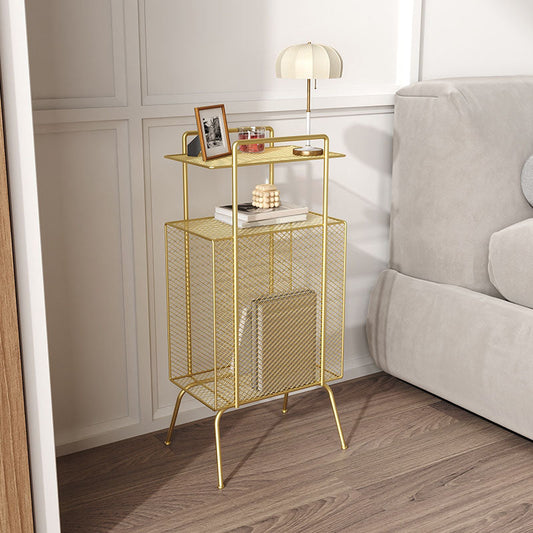 27.5 "H Hedendaagse stijl BOOKCAST METAL Open Back Bookshelf voor thuis