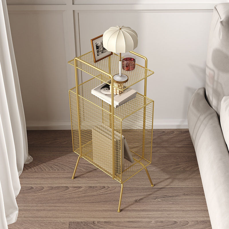 27.5 "H Bibliothèque de style contemporain Metal Open Back Bookshelf pour la maison