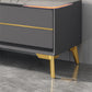 Console télévisée scandinave armoire télévisée à domicile en pierre enthousiaste avec tiroirs glide