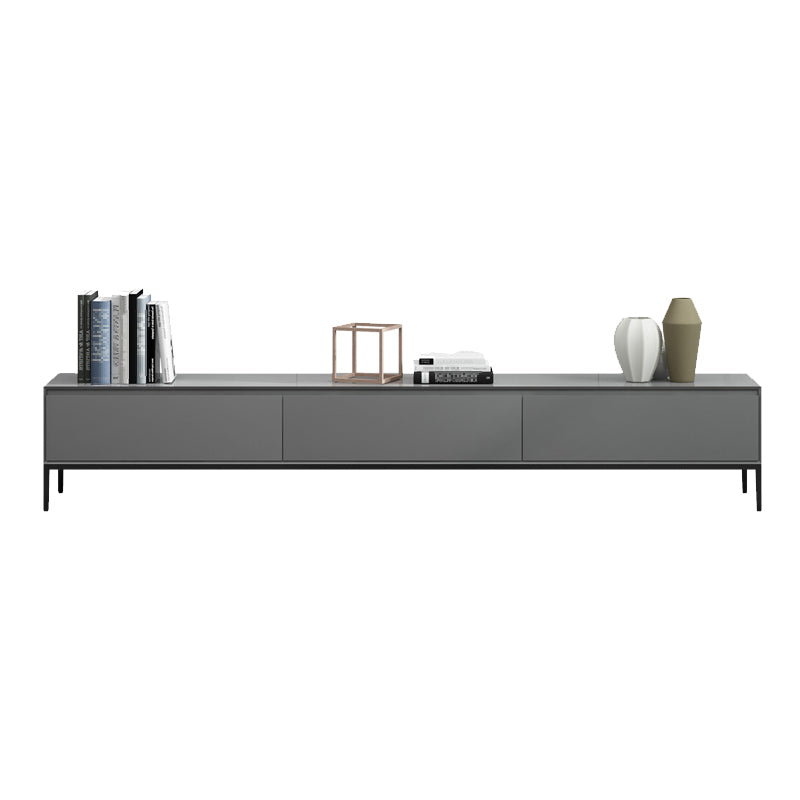 Contemporary Style TV Stand Stone and Engineered Wood TV Cabinet Clearhalo 'furn' 'furn_tv_stands_entertainment_centers' 'Furniture' 'Living Room Furniture' 'TV Stands & Entertainment Centers' 'TV Stands & Media Storage Furniture' 'tv_stands_entertainment_centers' 5350689