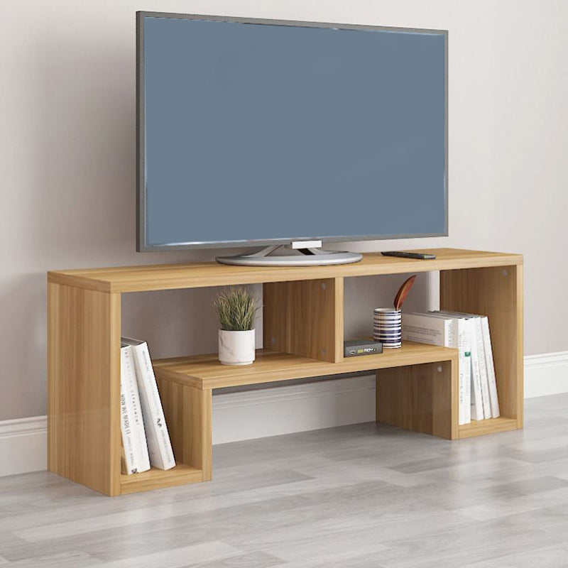 Scandinavian Wood TV Media Stand Open Shelving TV Stand Console