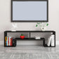 Scandinavian Wood TV Media Stand Open Shelving TV Stand Console