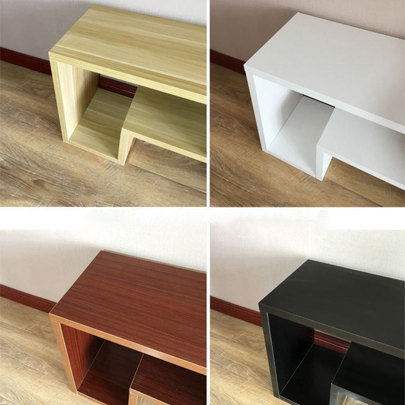 Scandinavian Wood TV Media Stand Open Shelving TV Stand Console