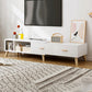 Engineered Wood TV Media Console met laden Scandinavische tv -standaard