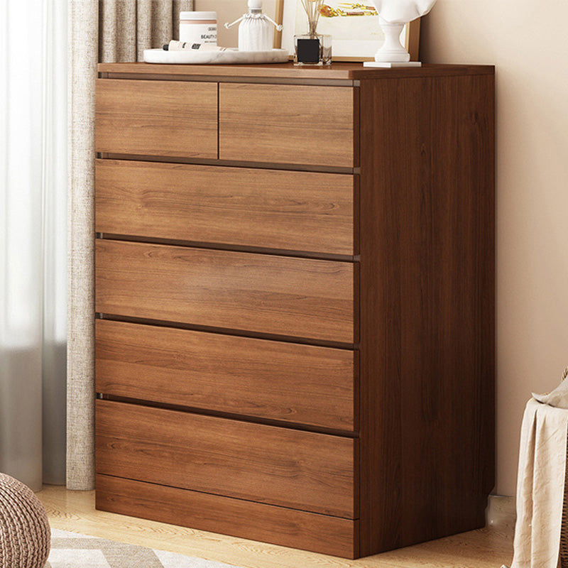 16" W Wooden Chest Modern Style Storage Chest Dresser with Drawers and Doors 24"L x 16"W x 44"H Brown 6 Clearhalo 'Bedroom Furniture' 'Dressers & Chests' 'dressers_chests' 'furn' 'furn_dressers_chests' 'Furniture' 5351295