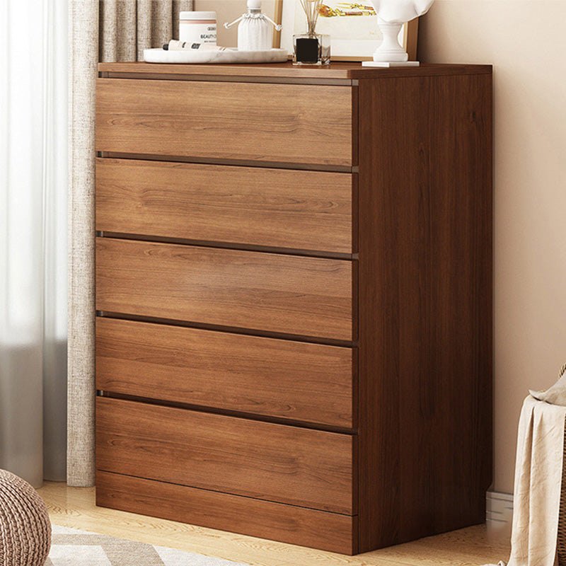 16" W Wooden Chest Modern Style Storage Chest Dresser with Drawers and Doors 24"L x 16"W x 44"H Brown 5 Clearhalo 'Bedroom Furniture' 'Dressers & Chests' 'dressers_chests' 'furn' 'furn_dressers_chests' 'Furniture' 5351298