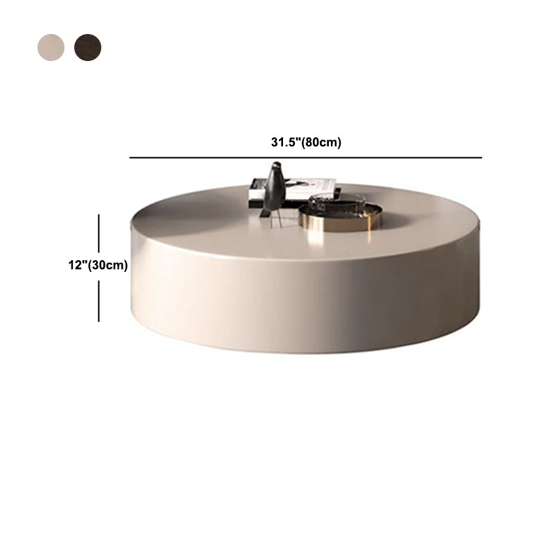 North European Round Coffee Table Wood 1 Cocktail Table with Drawers Clearhalo 'Coffee & Accent Tables' 'Coffee Tables' 'coffee_tables' 'furn' 'furn_coffee_tables' 'Furniture' 'Living Room Furniture' 5351563