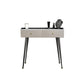 Modern Grey Makeup Vanity Desk Desk Slate Top Top Up Vanity per camera da letto