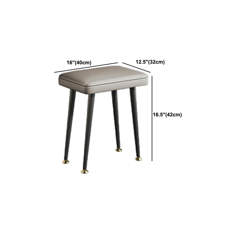 Modern Grey Makeup Vanity Desk Desk Slate Top Top Up Vanity per camera da letto