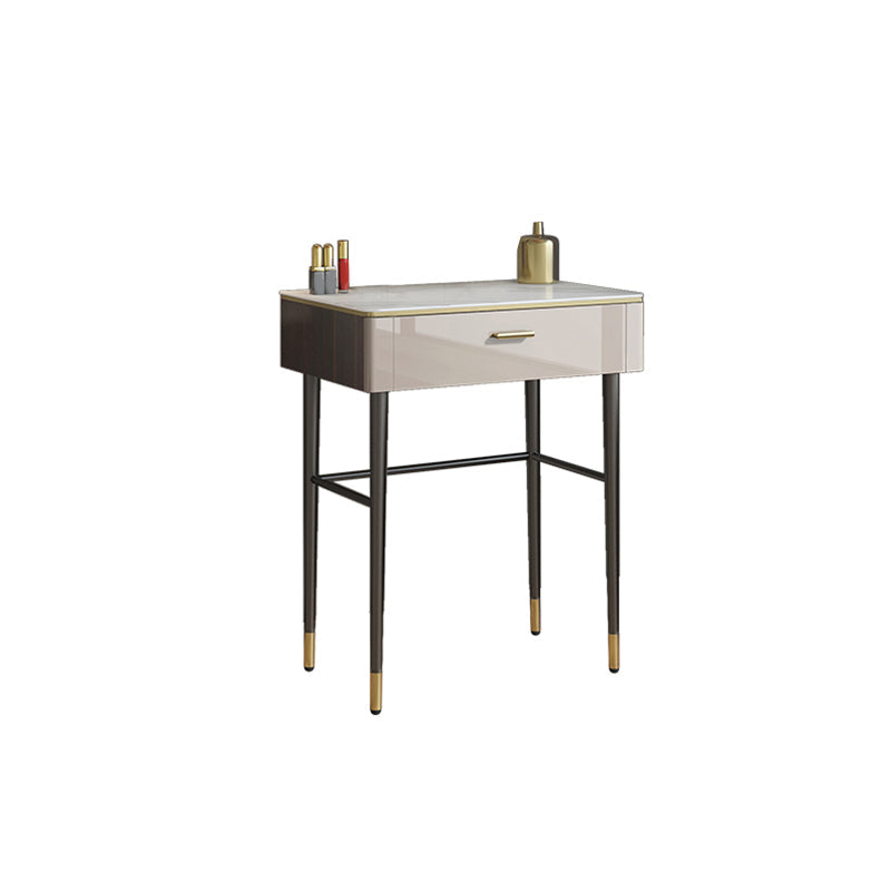 Modern Slate Top Vanity Makeup Table Set Grey Makeup Vanity Desk Table