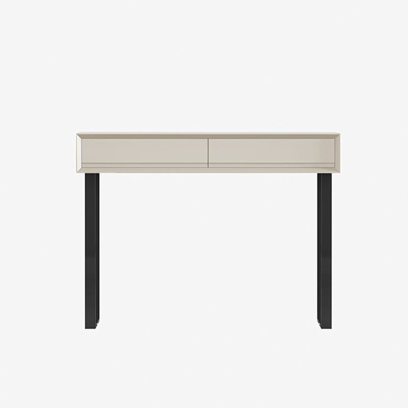 Moderne grijze/beige ijdelheidstabellen hout- en metalen make -uptafel set