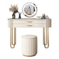 BEIGE Vanity, set di vanità in metallo alto 30 "con 2 cassetti