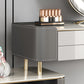 4 Storage Drawers Dressing Table, 30" Tall Vanity Set in Grey