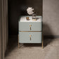 Leather Nightstand with 4 Legs Glam Night Table with Drawers 16"L x 16"W x 19"H Mint Green Clearhalo 'Bedroom Furniture' 'furn' 'furn_night_stand' 'Furniture' 'night_stand' 'Nightstands' 5352071
