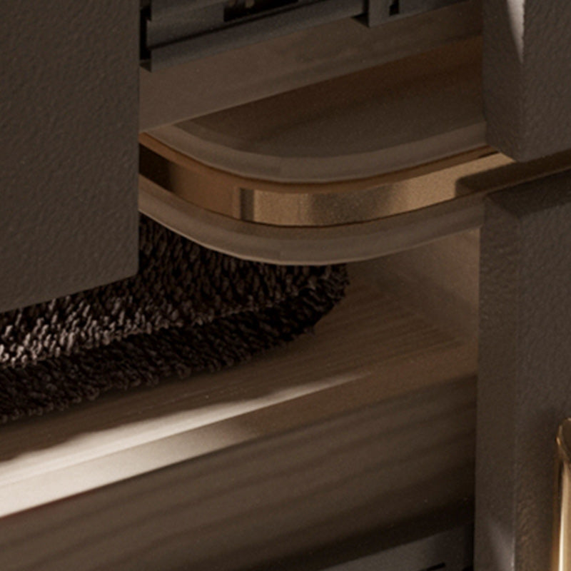 Leather Nightstand with 4 Legs Glam Night Table with Drawers Clearhalo 'Bedroom Furniture' 'furn' 'furn_night_stand' 'Furniture' 'night_stand' 'Nightstands' 5352079