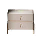 Leather Nightstand with 4 Legs Glam Night Table with Drawers Clearhalo 'Bedroom Furniture' 'furn' 'furn_night_stand' 'Furniture' 'night_stand' 'Nightstands' 5352080