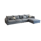 Light-grey Contemporary Sectional Stain-Resistant Living Room Solid Wood Sofa