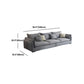 Light-grey Contemporary Sectional Stain-Resistant Living Room Solid Wood Sofa