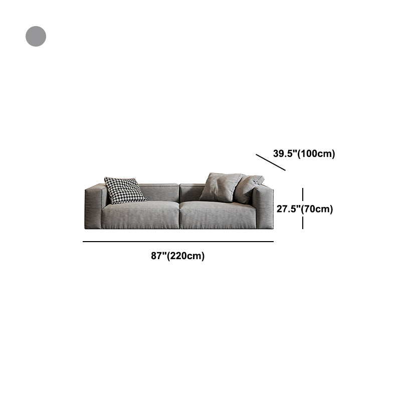 Cojín de brazo cuadrado Sala de estar de terciopelo de terciopelo y chaise