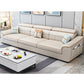 Contemporary Sofa Cotton Solid Wood Living Room Slipcovered Sofa & Chaise